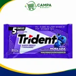 Chicles Trident Mora Azul 8.5 G Empaque x 5 Und