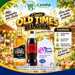 Combo Old Times Black 750 Ml + Coca Cola Zero 1.5 L + Hielo 3.5 Kg